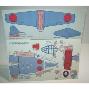 Airplane Toy Jack Armstrong Vintage Tru-Flite Model Japanese Zero GM Cereal